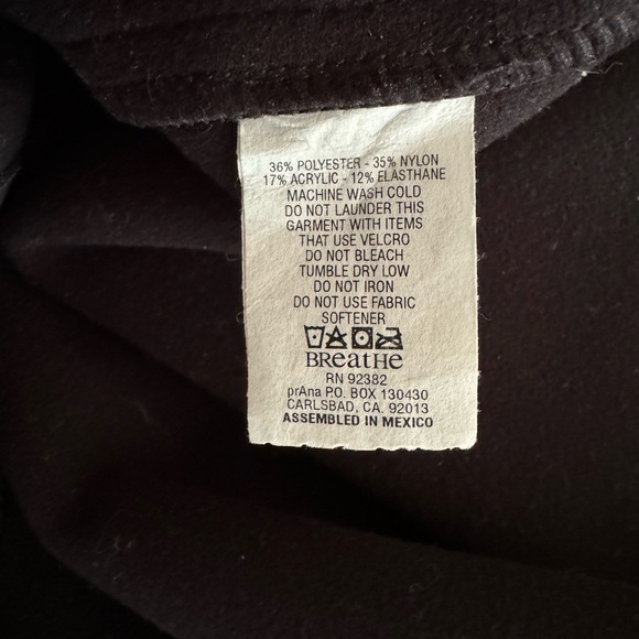 PRANA HALLE PANT- BLACK SIZE L. SKI/SNOW - Picture 5 of 6